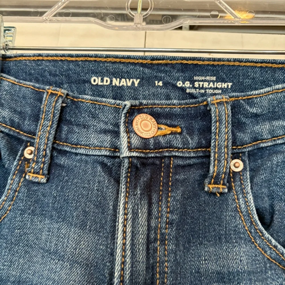 Old Navy High Rise O.G. Straight‎ Leg Jeans Size 14